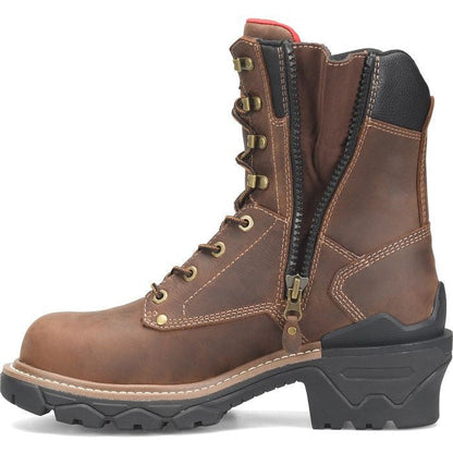 Carolina Men's Cardinal 8" Composite Toe Waterproof Side Zipper Work Boot -Brown- CA7839 - Overlook Boots