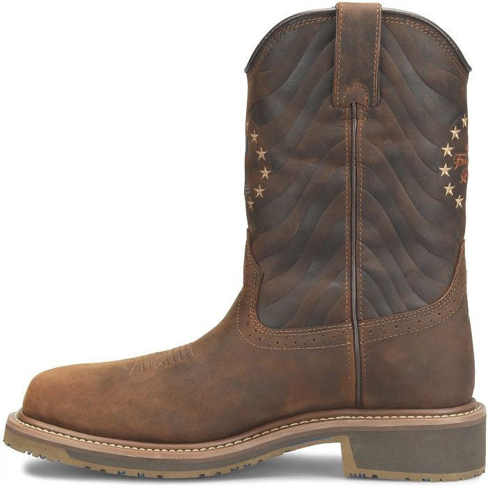 Carolina Men's Pipeline 10" Composite Toe Waterproof Roper Work Boot -Brown- CA8541 - Overlook Boots