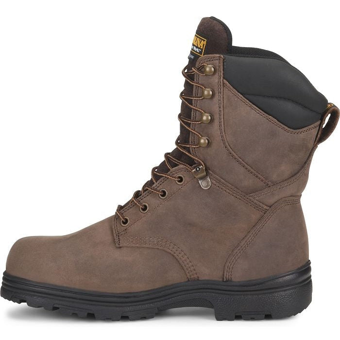 Carolina Men's Surveyor 8" Steel Toe Waterproof Slip Resistant Work Boot -Brown- CA3534 - Overlook Boots