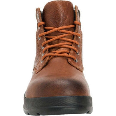 Muck Men's Chore Farm Leather Waterproof Lace Up Work Boot - Brown - CLLP-901 - Overlook Boots