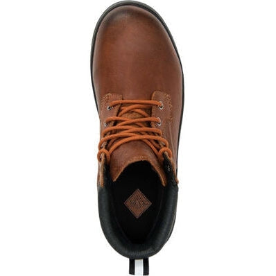 Muck Men's Chore Farm Leather Waterproof Lace Up Work Boot - Brown - CLLP-901 - Overlook Boots