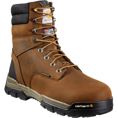 Carhartt Men's Ground Force 8" Soft Toe Waterproof 600G Ins Work Boot- CME8047 - Overlook Boots