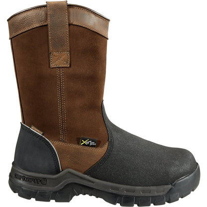 Carhartt Men's Wellington 11" Composite Toe Waterproof Metguard Work Boot - CMF1721 - Overlook Boots