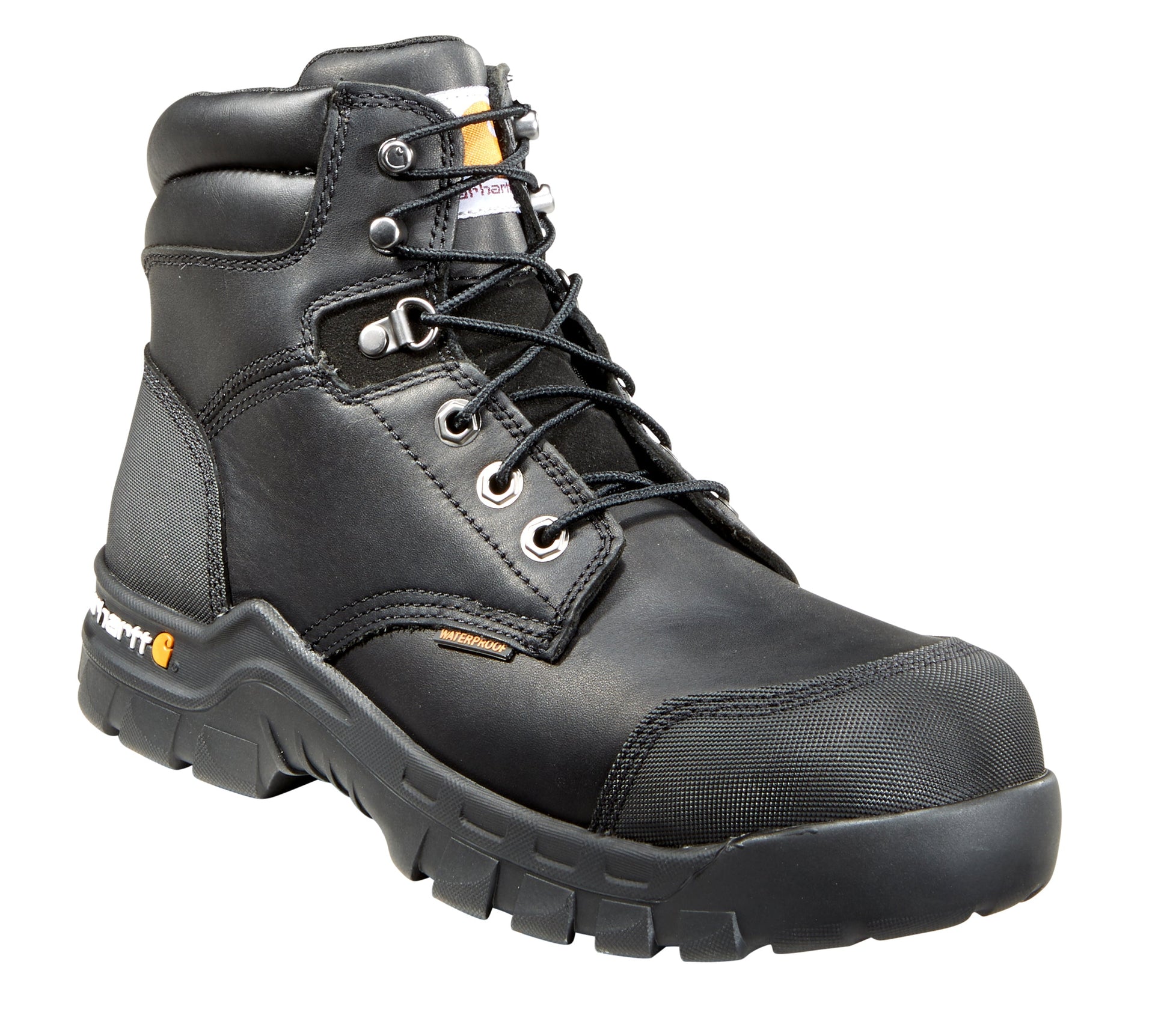 Carhartt Men's 6" Rugged Flex Composite Toe Waterproof CSA Work Boot Black CMR6971 - Overlook Boots