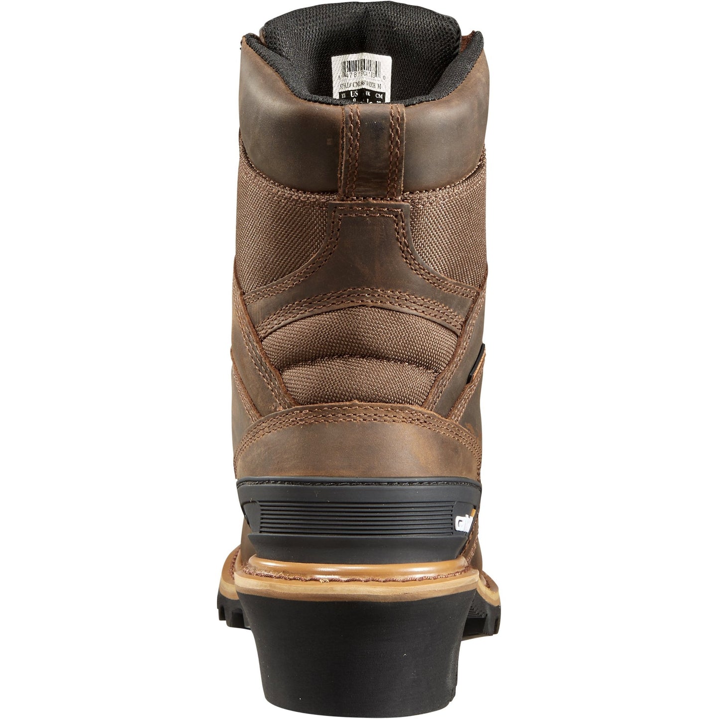 Carhartt Men's 8" Composite Toe Waterproof Ins Climbing Work Boot - Brown - CML8369 - Overlook Boots