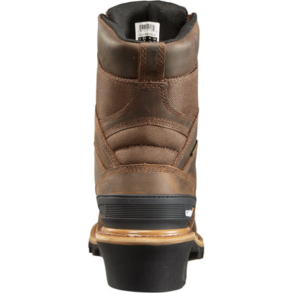 Carhartt Men's 8" Composite Toe Waterproof Ins Climbing Work Boot - Brown - CML8369 - Overlook Boots