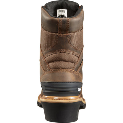 Carhartt Men's 8" Composite Toe Waterproof Logger Work Boots - Brown - CML8360 - Overlook Boots
