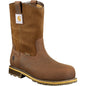 Carhartt Men's Wellington 10" Carbon Nano Toe Waterproof Work Boot - CMP1453 8 / Medium / Brown - Overlook Boots