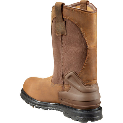 Carhartt Men's 11" Steel Toe Waterproof Wellington Work Boot - Brown - CMP1200 - Overlook Boots