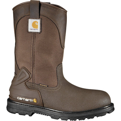 Carhartt Men's 11" Steel Toe Waterproof Wellington Work Boot - Brown - CMP1270 8 / Medium / Brown - Overlook Boots
