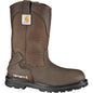 Carhartt Men's 11" Steel Toe Waterproof Wellington Work Boot - Brown - CMP1270 8 / Medium / Brown - Overlook Boots