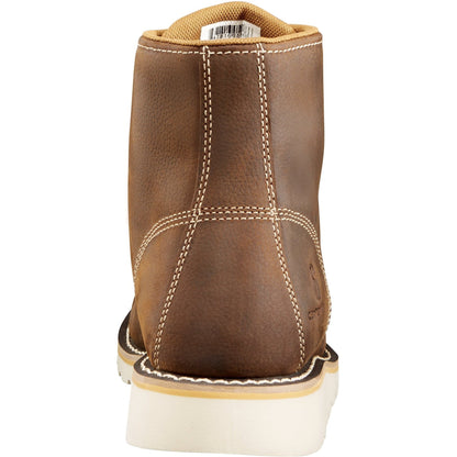 Carhartt Men's 6" Soft Toe Waterproof Wedge Work Boot Brown - CMW6095  - Overlook Boots