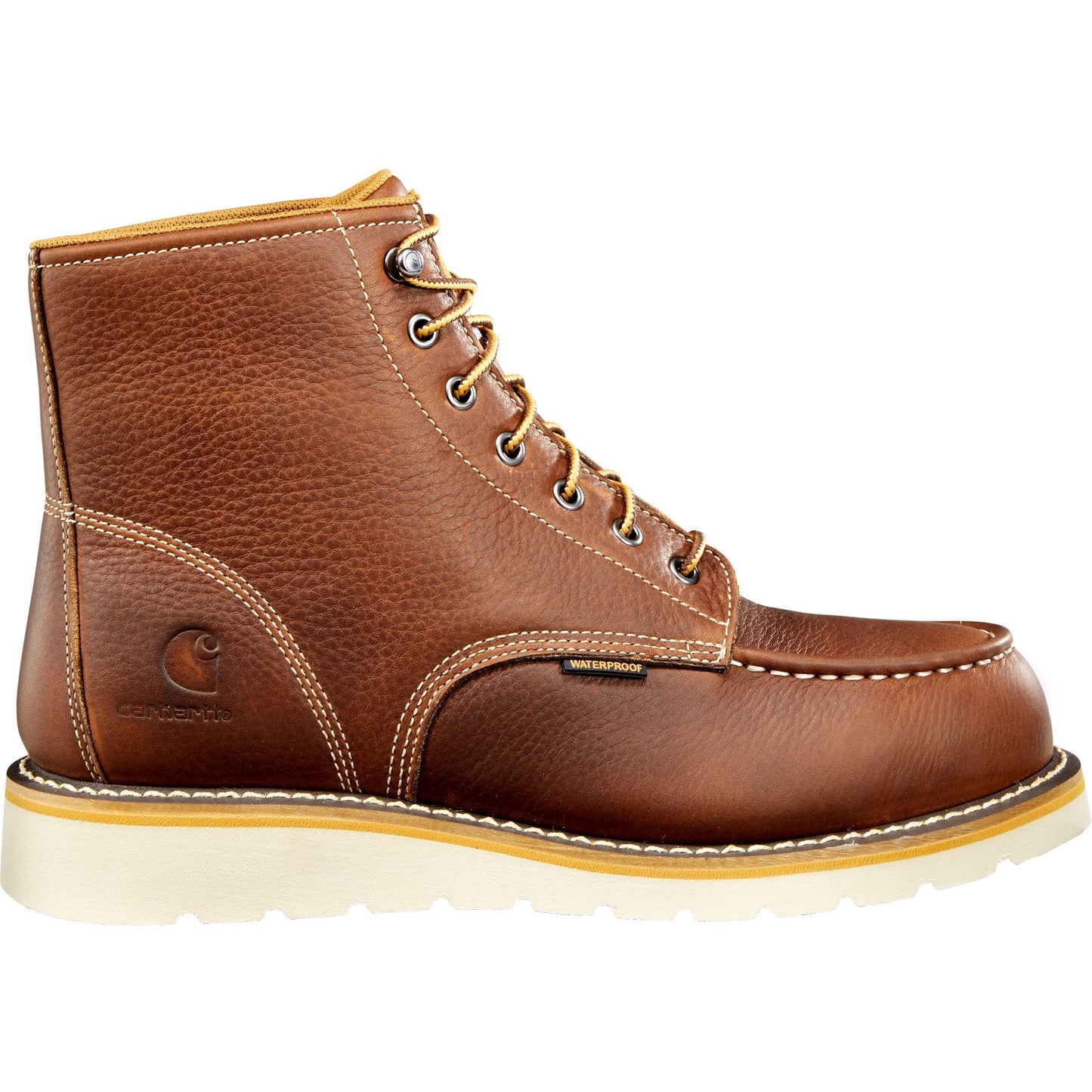 Carhartt Men's 6" Steel Toe Waterproof Wedge Work Boot - Tan - CMW6275  - Overlook Boots
