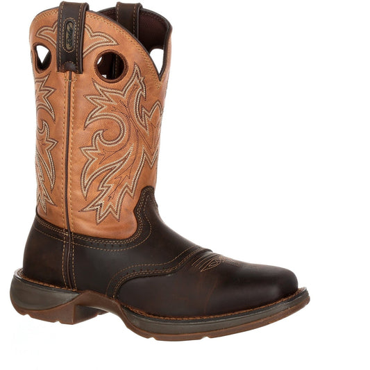 Durango Men's Rebel 11" Steel Toe Waterproof Western Boot- Brown/Tan- DB019 7 / Medium / Brown - Overlook Boots