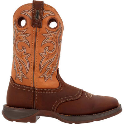 Durango Men's Rebel 11" Soft Toe Saddle Up Western Classic Boot- Brown- DB4442 6 / Medium / Brown/Tan - Overlook Boots