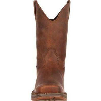 Durango Men's Rebel 11" Soft Toe Pull On Western Classic Boot- Brown - DB5444  - Overlook Boots