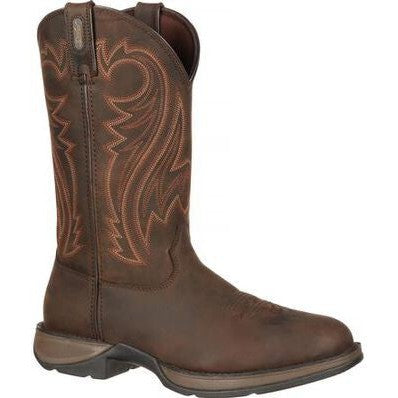 Durango Men's Rebel 12" Soft Toe Pull On Western Classic Boot- Chocolate- DB5464 8 / Medium / Brown - Overlook Boots