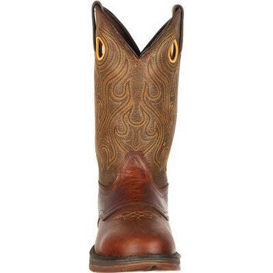 Durango Men's Rebel 12" Soft Toe Saddle Western Classic Boot- Sunset Brown- DB5468  - Overlook Boots