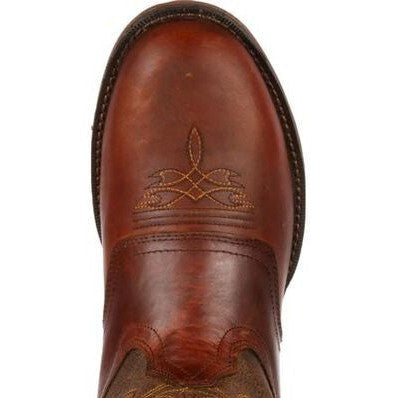 Durango Men's Rebel 12" Soft Toe Saddle Western Classic Boot- Sunset Brown- DB5468  - Overlook Boots