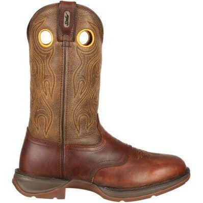 Durango Men's Rebel 12" Soft Toe Saddle Western Classic Boot- Sunset Brown- DB5468  - Overlook Boots