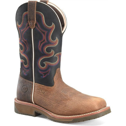 Double H Men's Belgrade 12" Composite Toe Western Work Boot -Brown- DH6140 - Overlook Boots