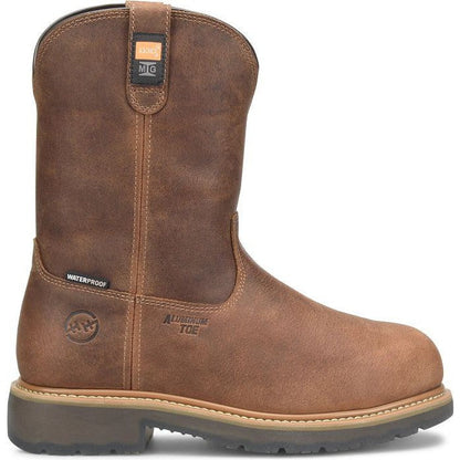 Double H Men's Boss 10" Alloy Toe Waterproof Wellington Work Boot -Brown- DH4156 - Overlook Boots