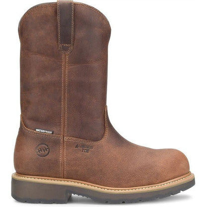 Double H Men's Nomad 11" Alloy Toe Waterproof Wellington Work Boot -Brown- DH4157 - Overlook Boots