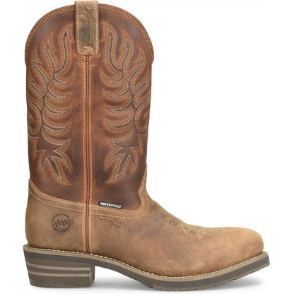 Double H Men's Garza 12" Composite Toe Waterproof Western Work Boot - Brown - DH4159 - Overlook Boots