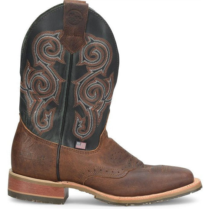 Double H Men's Haywood 11" Square Toe Slip Resistant Work Boot -Brown- DH4661 - Overlook Boots