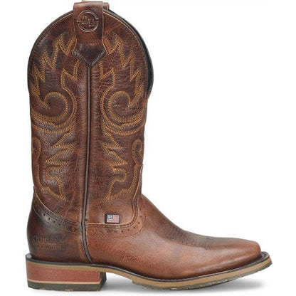 Double H Men's Brantley 12" Square Toe Roper Western Style Boot -Brown- DH4662  - Overlook Boots