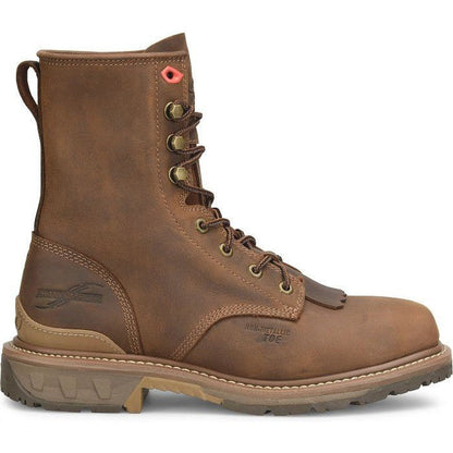 Double H Men's Dailor 8" Wide Square Composite Toe Western Work Boot Brown - PH5012 - Overlook Boots