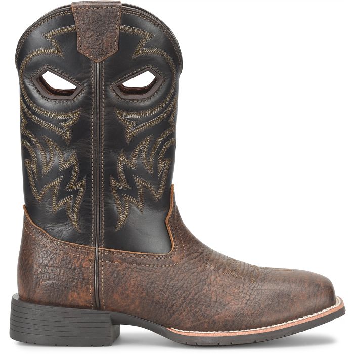 Phantom Rider Men's Lazario 11" Square Toe Western Work Boot - Black - PH5025 - Overlook Boots