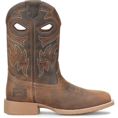 Phantom Rider Men's Scholz 11" Square Toe Western Work Boot - Brown - PH5026 - Overlook Boots