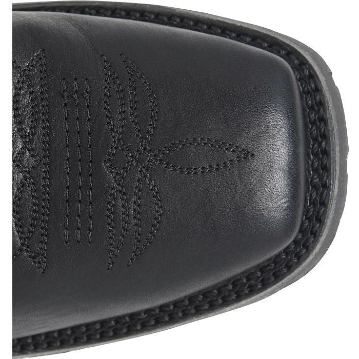 Double H Men's Nolen 11" Square Toe Roper Western Classic Boot- Black- DH4660  - Overlook Boots