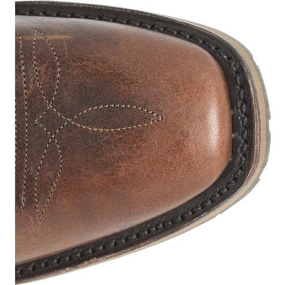 Double H Men's Brantley 12" Square Toe Roper Western Style Boot -Brown- DH4662  - Overlook Boots