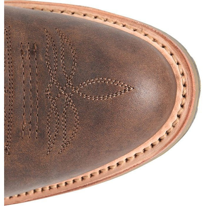 Double H Men's Rockdale 11" U Toe Roper Western Work Boot- Brown - DH4663  - Overlook Boots