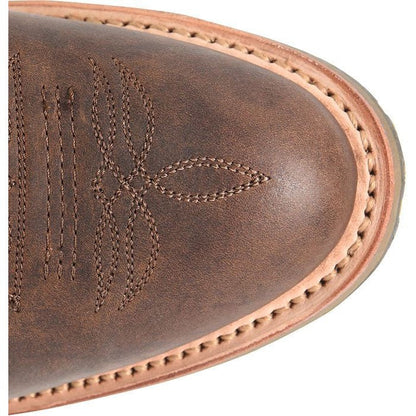 Double H Men's Rockdale 11" U Toe Roper Western Work Boot- Brown - DH4663  - Overlook Boots