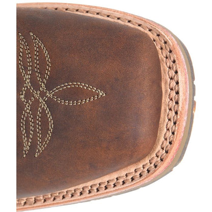 Double H Men's Boone 11" Square Toe Slip Resistant Western Work Boot - Red - DH4665 - Overlook Boots