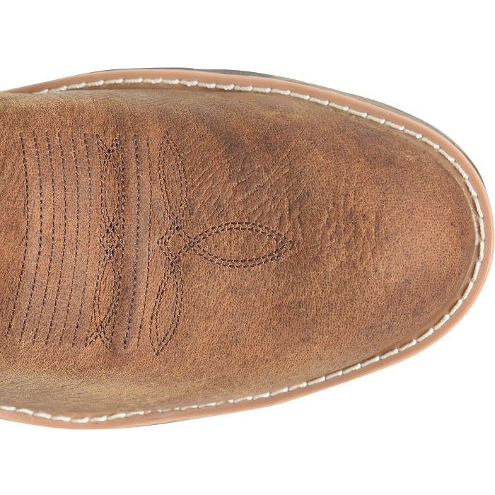 Double H Men's Phantom Rider League 12" U Toe Waterproof Western Work Boot -Brown- DH5427 - Overlook Boots