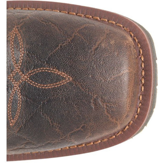 Double H Men's Highland 11" Wide Steel Toe Roper Work Boot -Brown- DH6144 - Overlook Boots