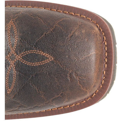 Double H Men's Highland 11" Wide Steel Toe Roper Work Boot -Brown- DH6144 - Overlook Boots