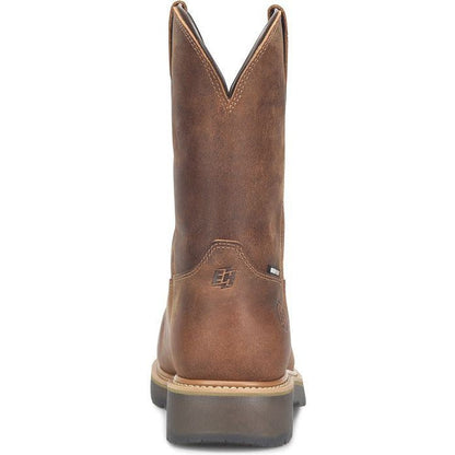 Double H Men's Boss 10" Alloy Toe Waterproof Wellington Work Boot -Brown- DH4156 - Overlook Boots