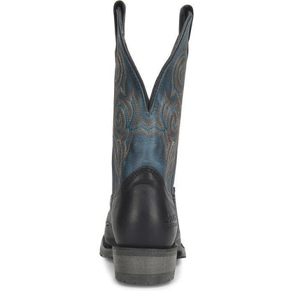 Double H Men's Nolen 11" Square Toe Roper Western Classic Boot- Black- DH4660  - Overlook Boots