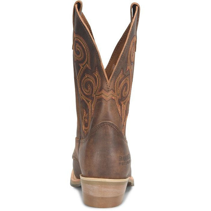 Double H Men's Rockdale 11" U Toe Roper Western Work Boot- Brown - DH4663  - Overlook Boots