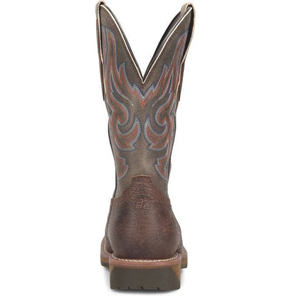 Double H Men's Ironhide 12" Square Toe Waterproof Western Boot -Brown- DH6142 - Overlook Boots