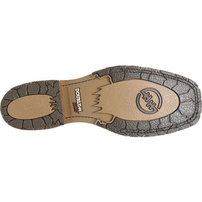 Double H Men's Haywood 11" Square Toe Slip Resistant Work Boot -Brown- DH4661 - Overlook Boots