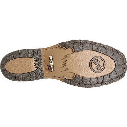 Double H Men's Brantley 12" Square Toe Roper Western Style Boot -Brown- DH4662  - Overlook Boots