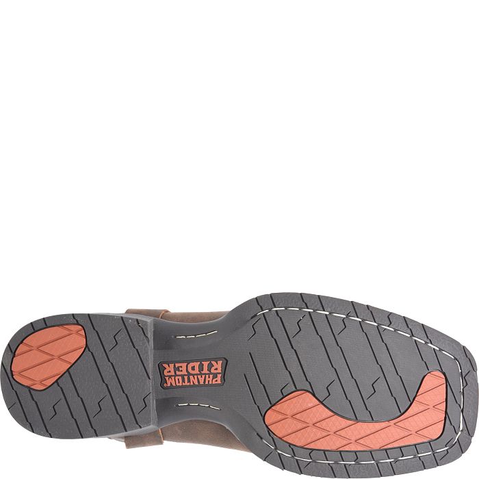 Phantom Rider Men's Kelliher Harness 11" Square Toe Work Boot - Brown - PH5022 - Overlook Boots