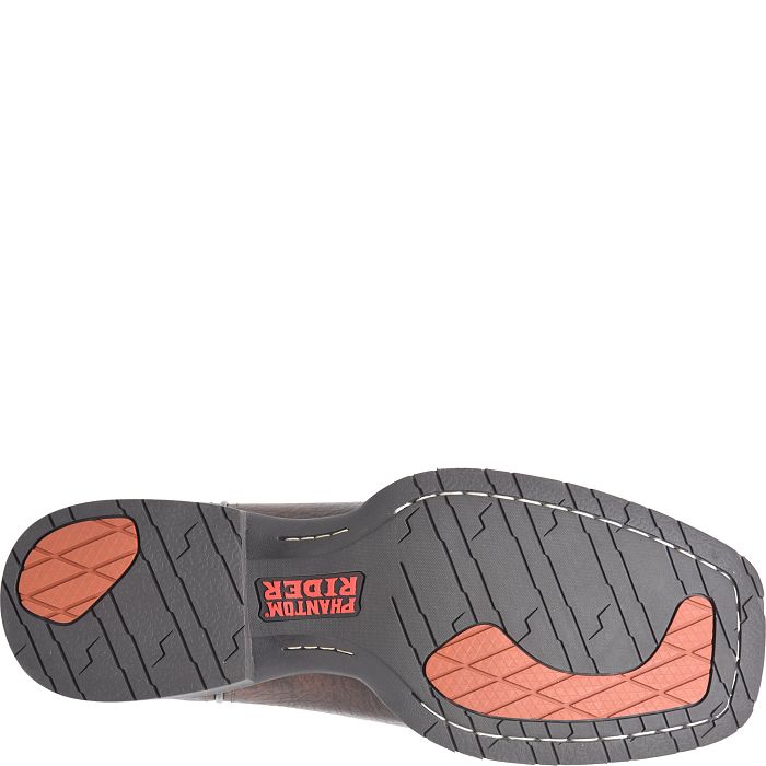 Phantom Rider Men's Lazario 11" Square Toe Western Work Boot - Black - PH5025 - Overlook Boots