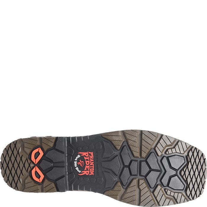 Phantom Rider Men's Dustie 11" Comp Toe WP Roper Western Work Boot - Brown - PH5030 - Overlook Boots